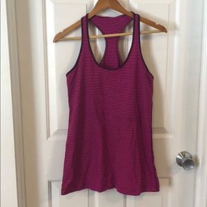 Lululemon pink and maroon tank top; size 12